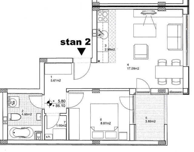 NOVI SAD - SATELIT - 44. 00 m2