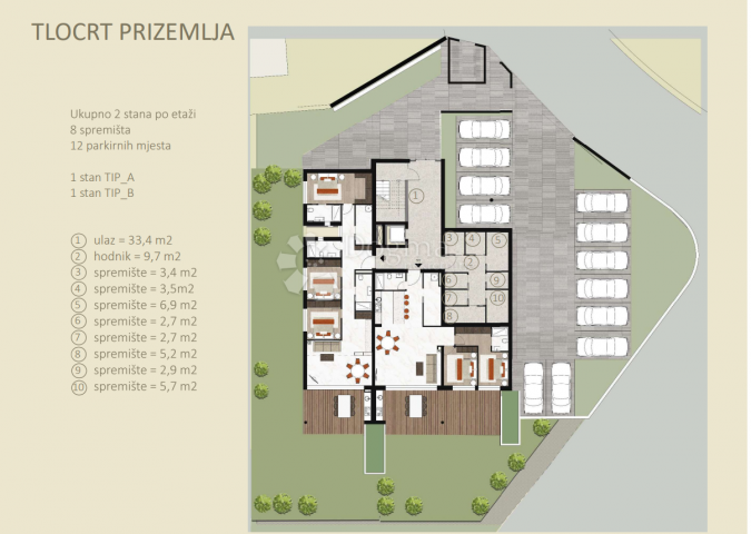 Wohnung Novigrad, 336,50m2