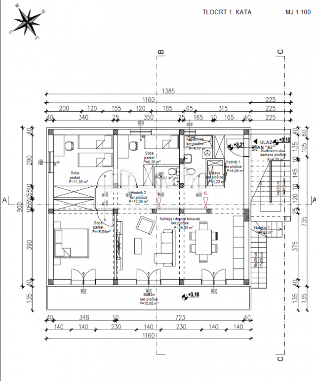 OPATIJA, VOLOSKO- građevinsko zemljište  640m2 S GRAĐ. DOZVOLOM!!! i pogledom na more za stambenu zg