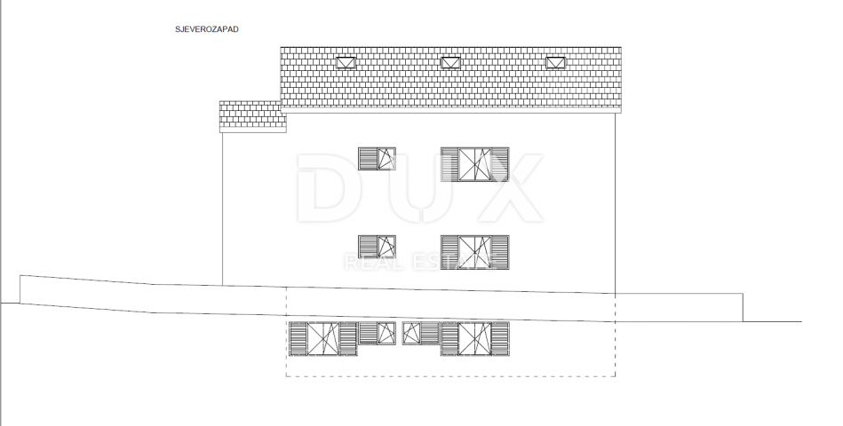 OPATIJA, VOLOSKO- građevinsko zemljište  640m2 S GRAĐ. DOZVOLOM!!! i pogledom na more za stambenu zg