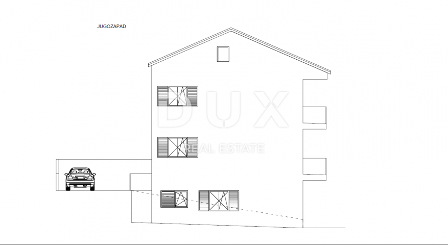 OPATIJA, VOLOSKO- građevinsko zemljište  640m2 S GRAĐ. DOZVOLOM!!! i pogledom na more za stambenu zg