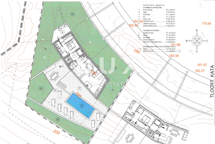 OPATIJA, LOVRAN, LIGANJ- građevinsko zemljište 1250m2 s panoramskim pogledom na more za stambenu zgr