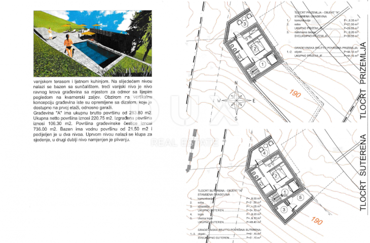 OPATIJA, LOVRAN, LIGANJ- građevinsko zemljište 1250m2 s panoramskim pogledom na more za stambenu zgr