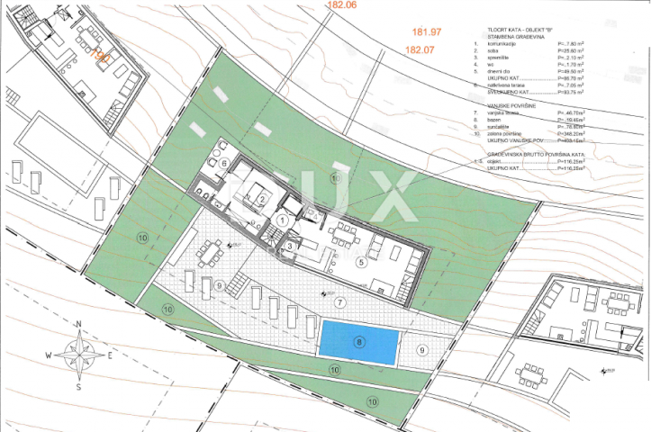 OPATIJA, LOVRAN, LIGANJ- građevinsko zemljište 1250m2 s panoramskim pogledom na more za stambenu zgr