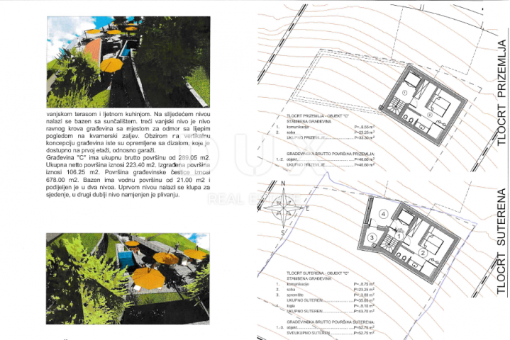 OPATIJA, LOVRAN, LIGANJ- građevinsko zemljište 1250m2 s panoramskim pogledom na more za stambenu zgr