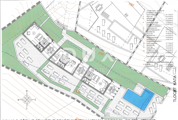 OPATIJA, LOVRAN, LIGANJ- građevinsko zemljište 1250m2 s panoramskim pogledom na more za stambenu zgr