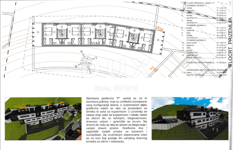 OPATIJA, LOVRAN, LIGANJ- građevinsko zemljište 1250m2 s panoramskim pogledom na more za stambenu zgr