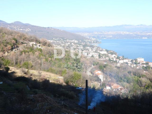 OPATIJA, LOVRAN, LIGANJ- građevinsko zemljište 1250m2 s panoramskim pogledom na more za stambenu zgr