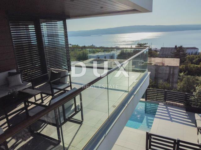 CRIKVENICA - luxury villa in Crikvenica with a heated pool and a panoramic view of the sea and Kvarn