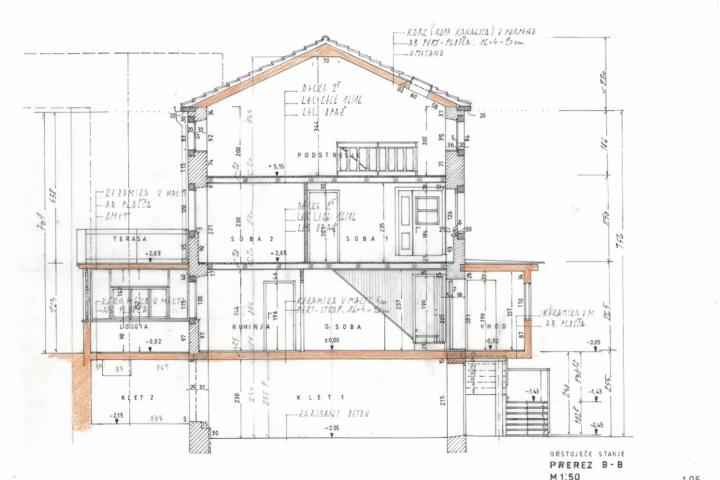 Brtonigla, kamena kuća u nizu u centru na četiri etaže NKP 140 m2 - prilika za ulaganje