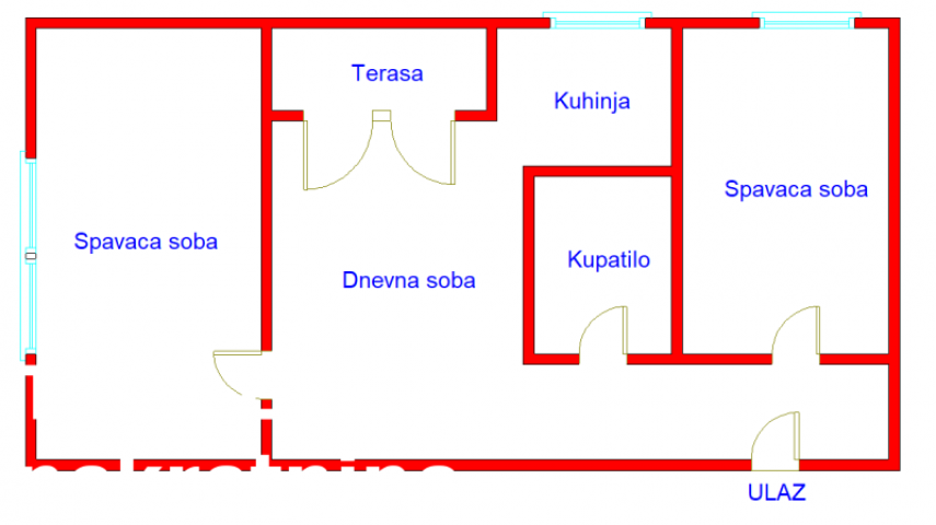 2. 5 Dvoiposoban stan NOVI SAD, 65000€