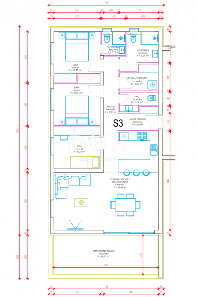 Apartment Sukošan, 153,09m2