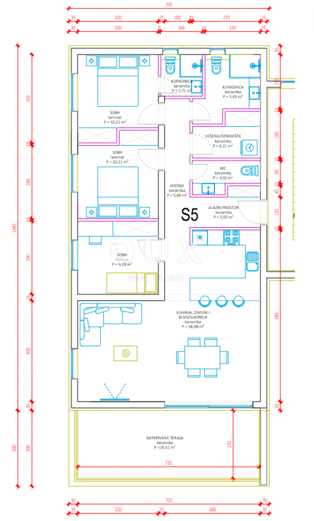 ZADAR, SUKOŠAN - Novogradnja! Vrhunski penthouse sa zadivljujućim pogledom na more! S5