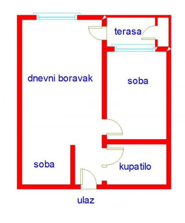 1. 5 Jednoiposoban stan NOVI SAD, 89610€