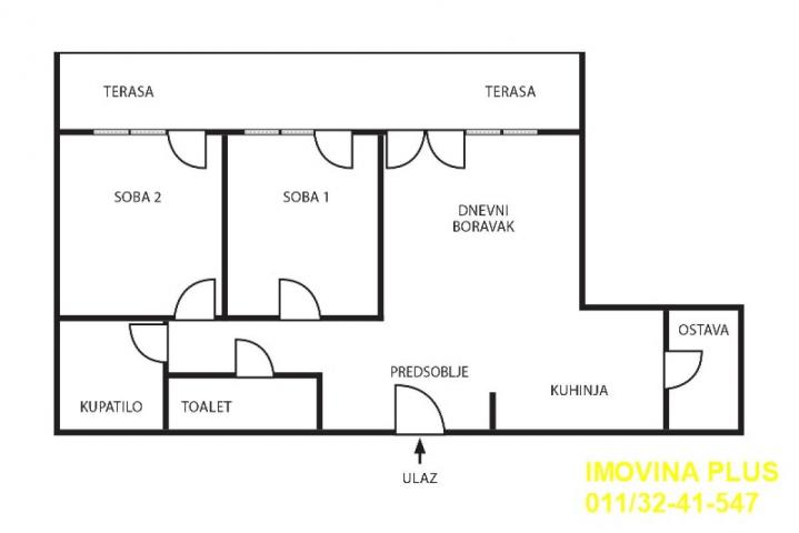 Vrtovi Ceraka - Kneza Višeslava, 66m2