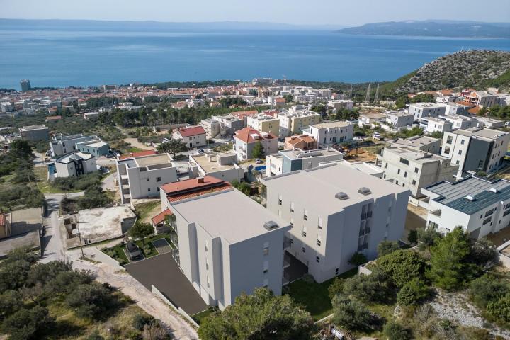 Makarska, novogradnja jednosoban stan s pogledom na more S1