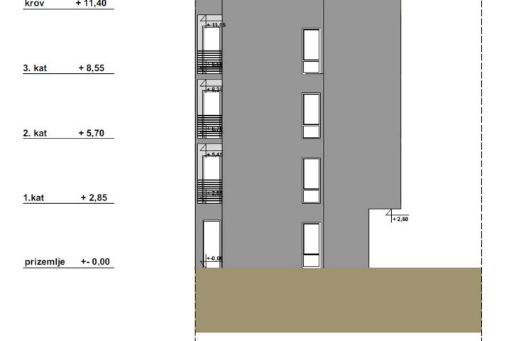 Makarska, novogradnja jednosoban stan s pogledom na more S4