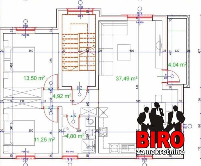 ~~~ PRELEP trosoban stan + parking mesto, Telep ~~~