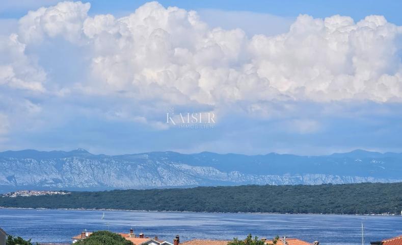 Malinska, luksuzni dvoetažni apartman 130m2, pogled more