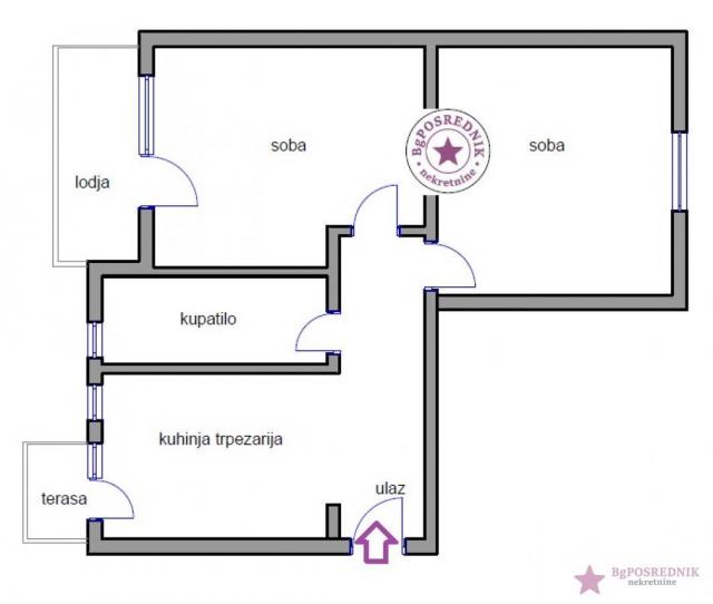 Palilula, Profesorska Kolonija, Stojana Novakovića, 60m2