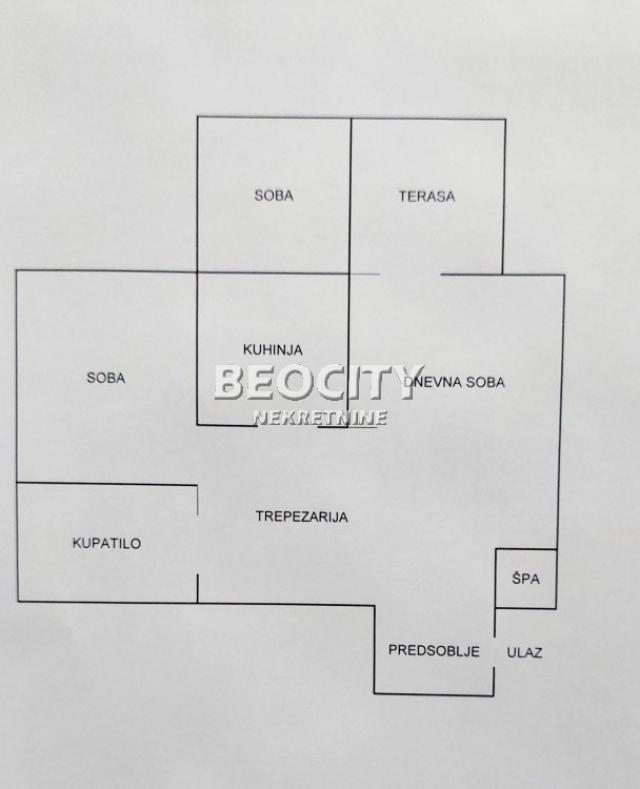 Novi Beograd, Bežanijska kosa 2, Ljubinke Bobić , 2. 5, 64m2, 158000EUR