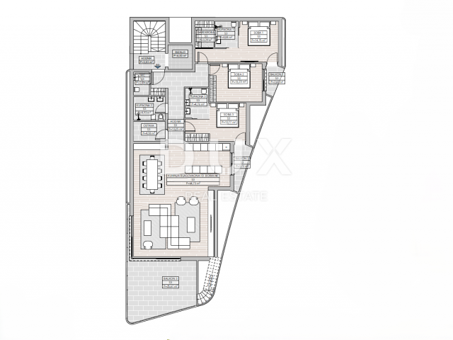 OPATIJA, ZENTRUM - Grundstück mit einem Projekt für 3 Luxusapartments mit Pool und Panoramablick auf