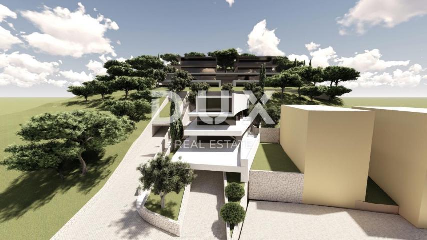 OPATIJA, ZENTRUM - Grundstück mit einem Projekt für 3 Luxusapartments mit Pool und Panoramablick auf