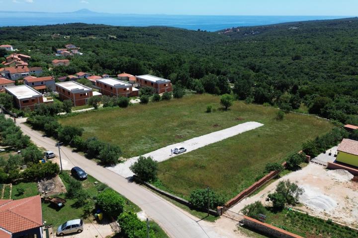 Istra, Peruški - Građevinsko zemljišta sa pogledom na more 