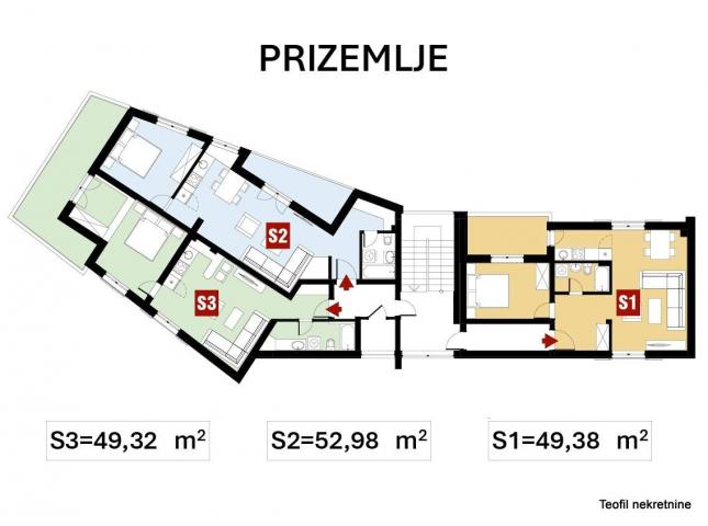 TREBINJE 49m2 , (L) , 86670e