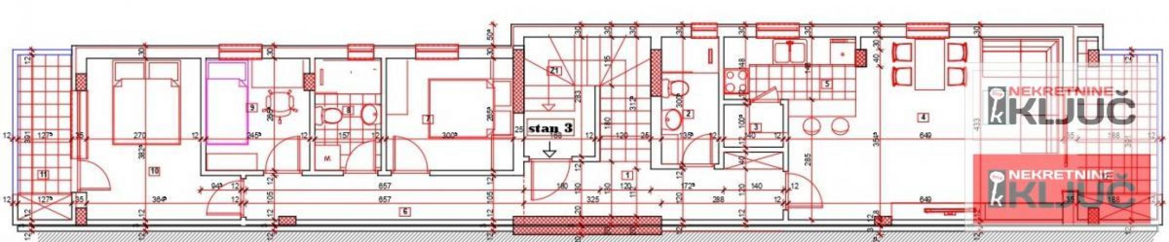 PETROVARADIN, 90m2, Četvorosoban sa pdv plus Terasa