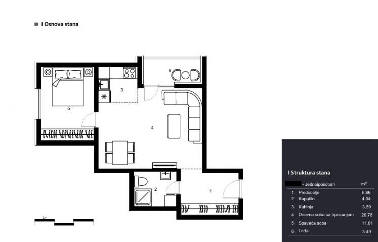 PALILULA KRNJACA 50m2 , L , 72166e