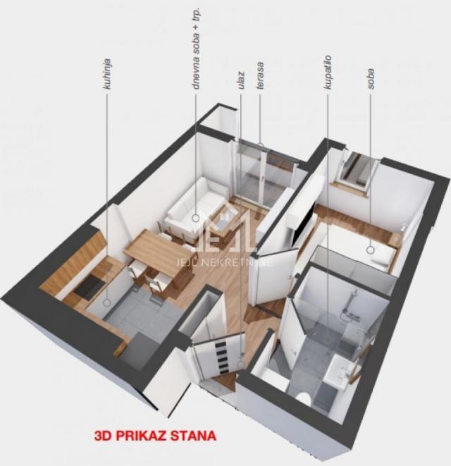 Dvosoban stan, 38. 49m2 centar grada