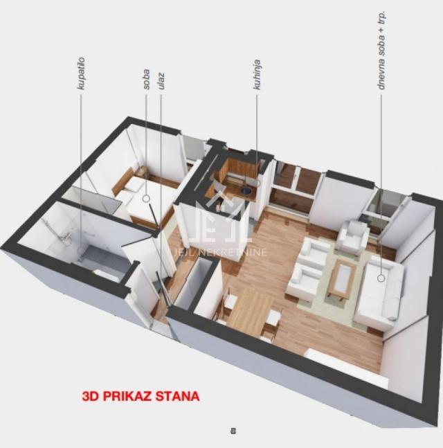 Trosoban stan, 44. 39m2 centar grada