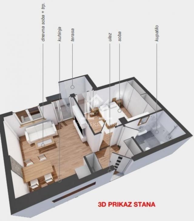 Dvosoban stan, 46. 57m2 centar grada