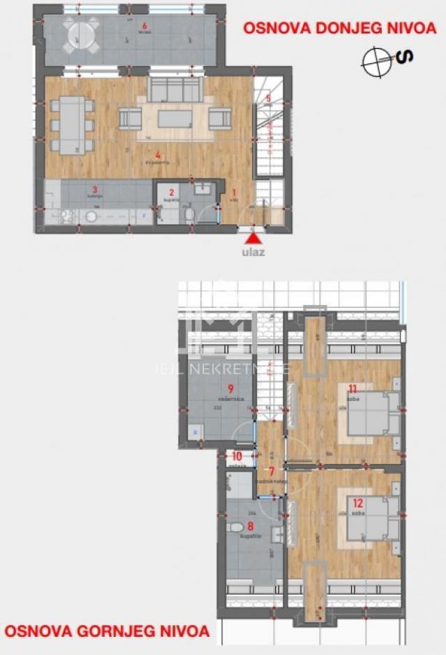 Trosoban stan- duplex, 95. 07m2 centar grada