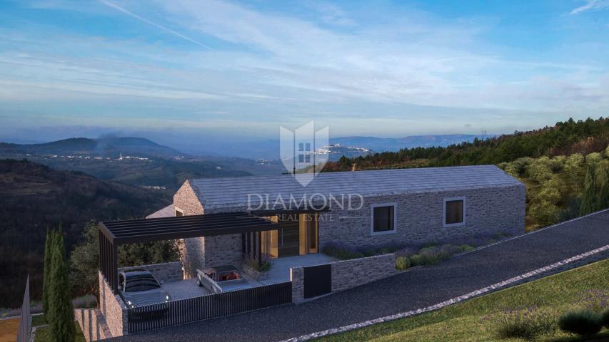 Prilika! Motovun, zemljište 5800 m2 sa panoramskim pogledom na zelenilo!