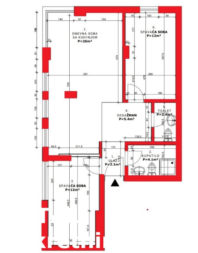 3 Trosoban stan NOVI SAD, 184550€