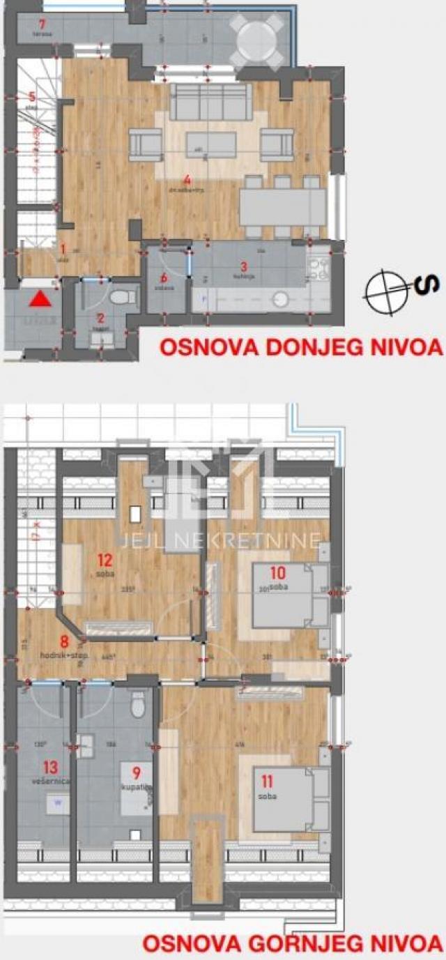 Četvorosoban - DUPLEX 94. 67m2, dve terase na krovu GRATIS