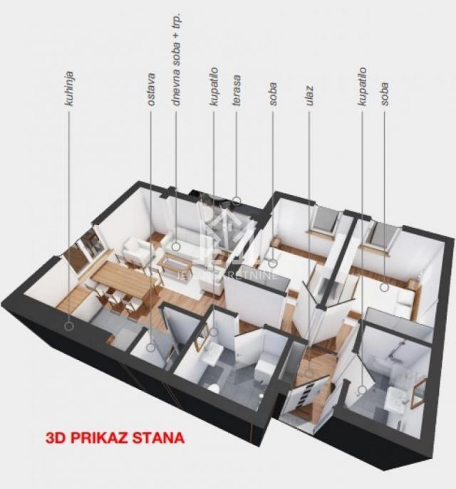 Trosoban stan, 62. 72m2 centar grada