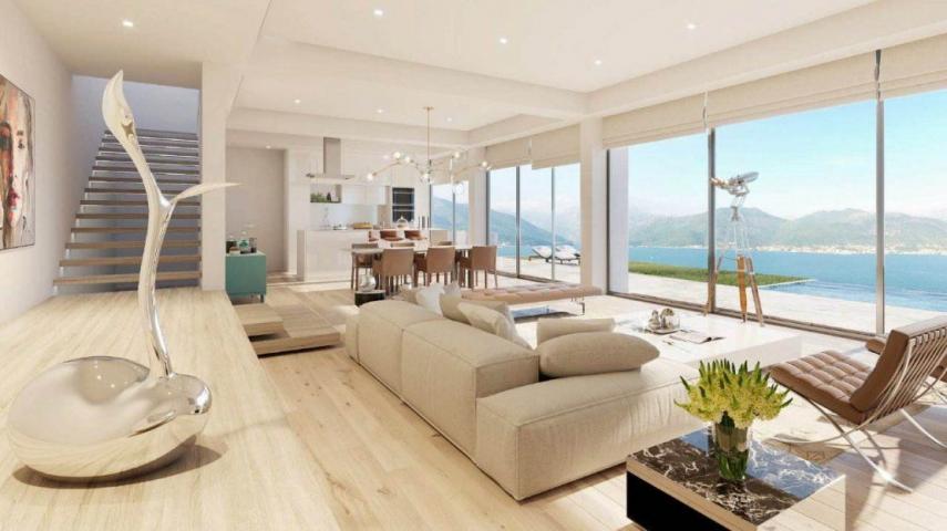 Tivat, Krašići – Duplex dvosoban apartman  111. 2m2  sa otvorenim pogledom na more u novom kompleksu