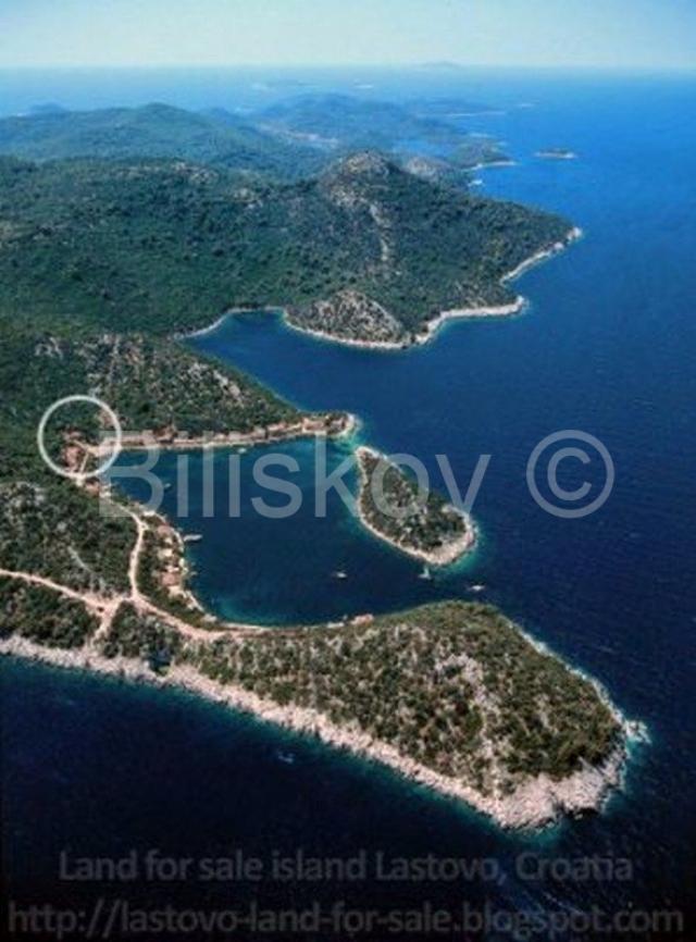 Lastovo, Zaklopatica- građevinska parcela uz more