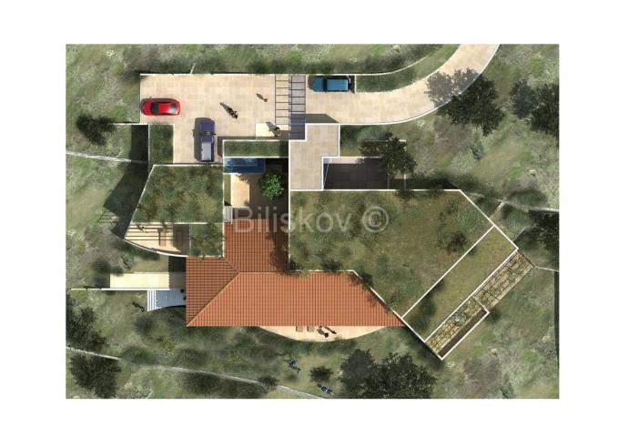 Podstrana prodaja zemljište pogled na more projekt za vilu
