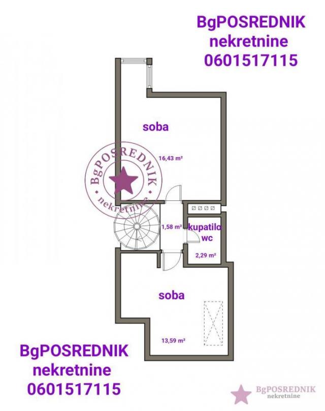 Savski venac, Savski trg, Lička, 80m2