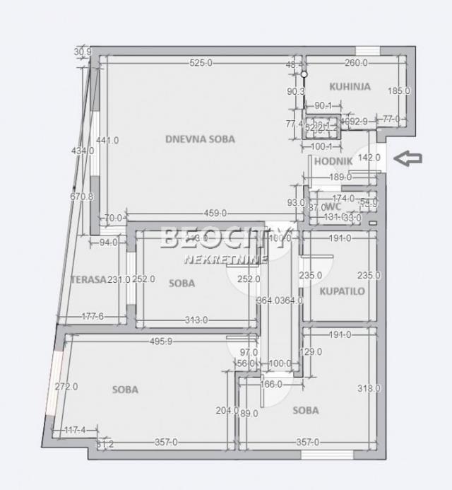 Voždovac, Lekino brdo, , 3. 5, 71m2, 227200EUR