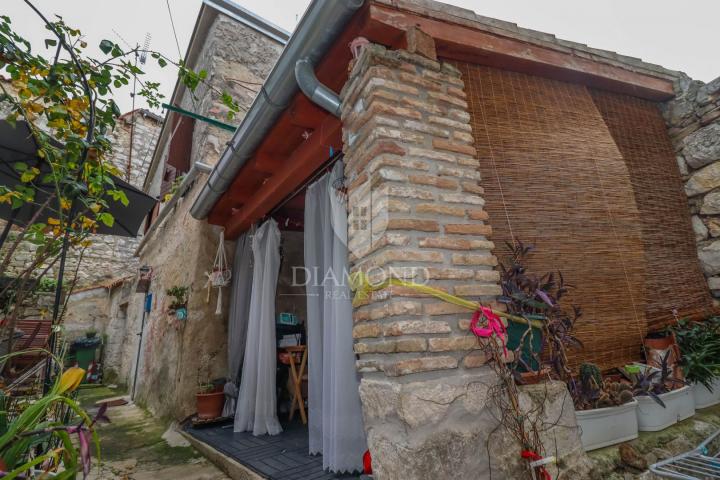 Rovinj, half of a house in the historic center
