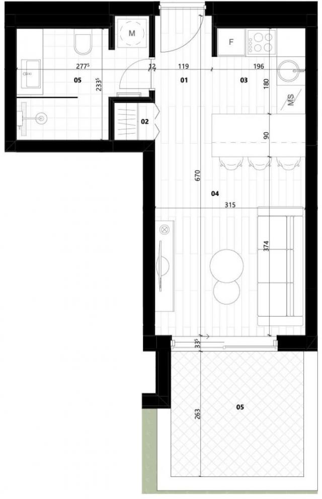 Prodaja, Stan, 27m2 , Tivat
