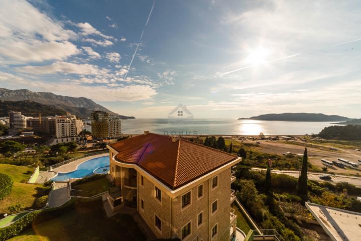 Jednosoban stan 91m2 sa pogledom na more + garaža, Bečići - Budva
