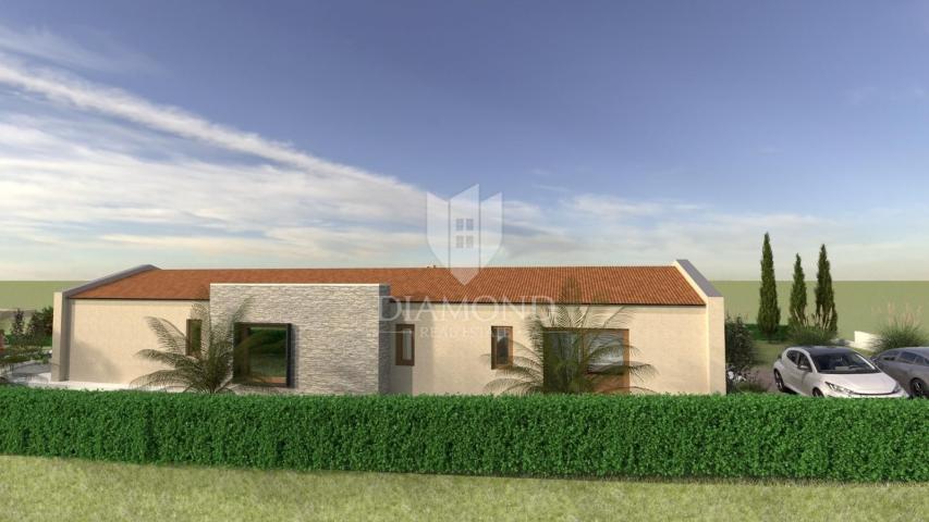 Ein modernes Haus mit Swimmingpool im Bau – in der Nähe von Labin, Istrien