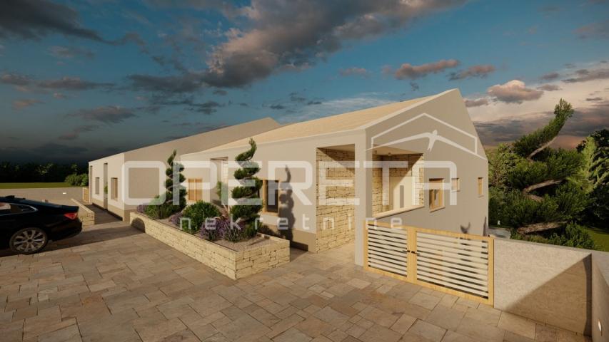 Istra, Vodnjan, završena duplex vila sa bazenom, novogradnja
