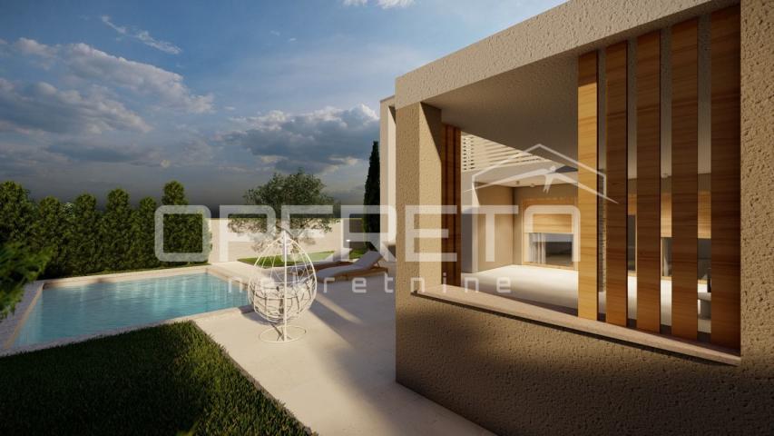 Istra, Vodnjan, završena duplex vila sa bazenom, novogradnja